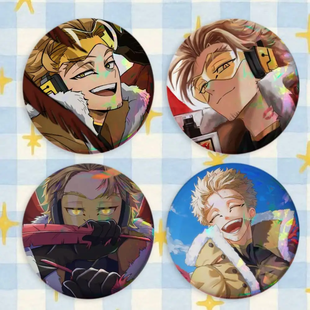 BNHA Hawks M-MHA Brooches Cartoon Badge Pins Backpack Hat Accessories Friend Gift
