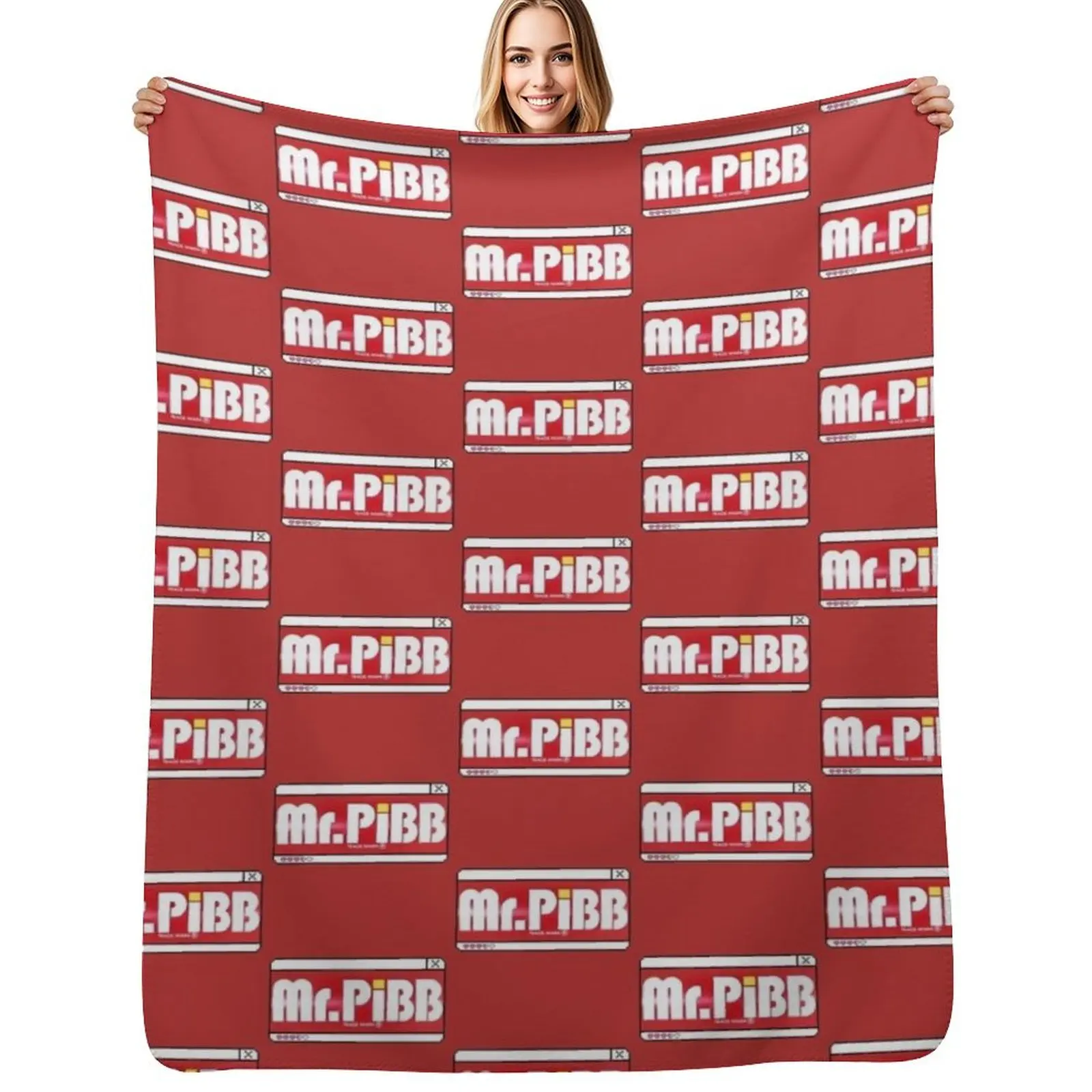 

Mr. Pibb Throw Blanket blankets ands Sofa christmas gifts bed plaid Blankets