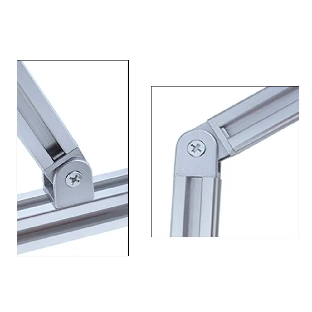 Flexibles Drehgelenk aus Zinklegierung für Aluminium-Strangpressprofil 2020 3030 4040, rechtwinkliger willkürlicher Aluminiumprofil-Stecker – Detail 19