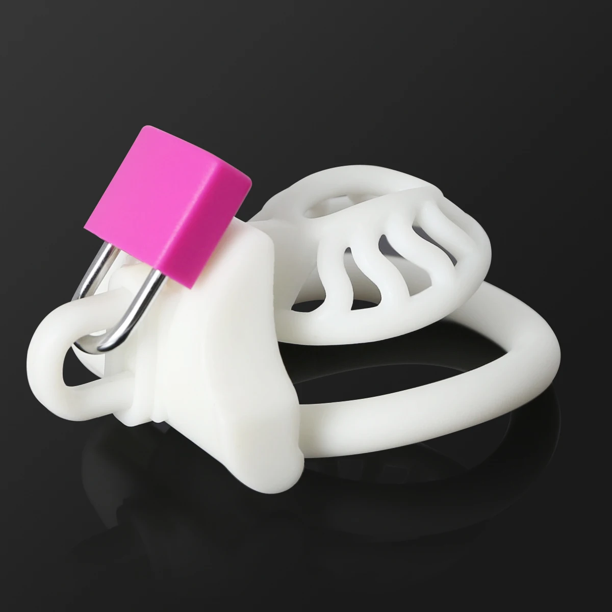 تعزيز جهاز العفة ثلاثي الأبعاد Sun Spider Plus مع سلسلة قفص الديك الصغير خفيف الوزن مزدوج القوس الكفة القضيب الحلقة المقدسة BDSM