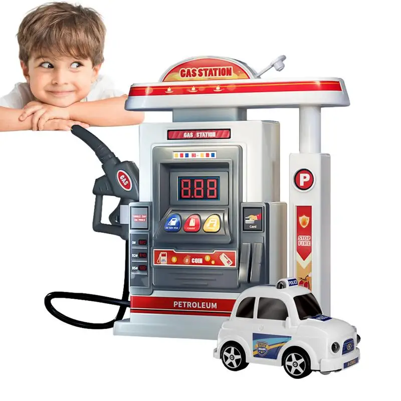 

Gass Station And Car Toy Set Kids Gass Station Simulation Gass Pump Toy Kit Automatic Toy Gass Station Toy Car Gass Station Set
