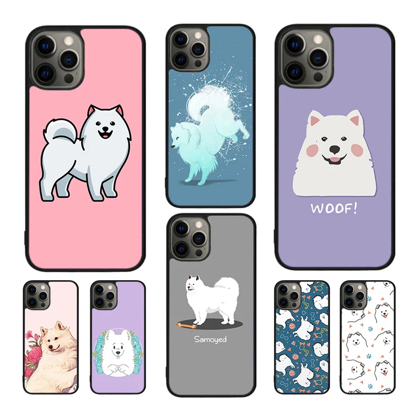 Samoyed Puppy Mobile Phone Cases Cover For iPhone 16 15 14 12 13 mini 11 Pro MAX apple 6 7 8 Plus SE2020 Coque