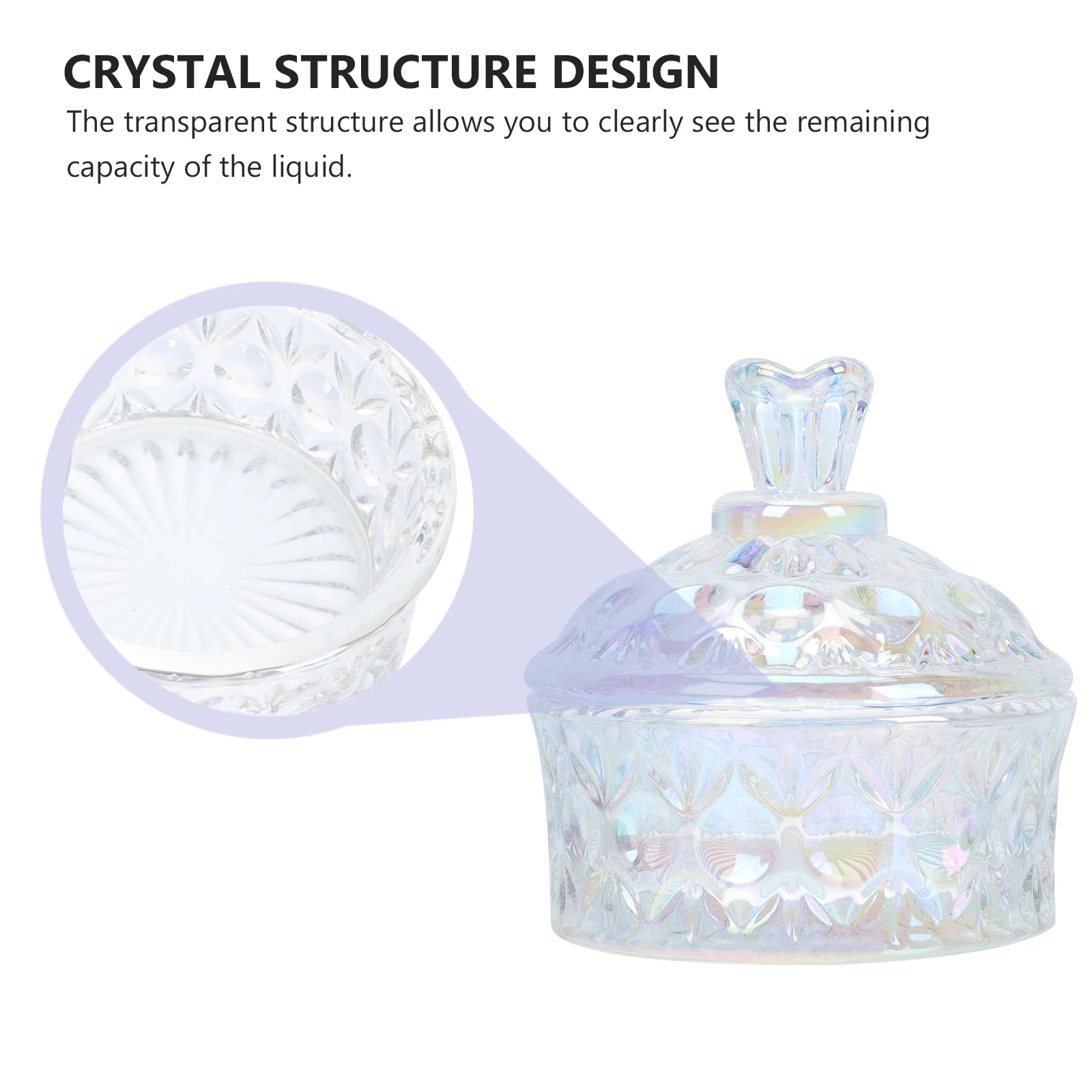 

1Pcs Nail Art Liquid Cup Transparent Glass Craft Manicure Tool Exquisite Pen Cleaning Holder Multipurpose Nail Polish Powder