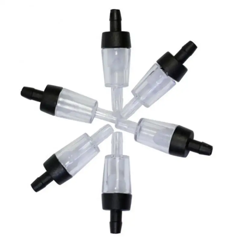 5pcs Aquarium Air Pump Check Valve Fish Tank 5 Pc One Way Non-Return Check Valve Co2 System Pumps Universal Aquarium Accessories