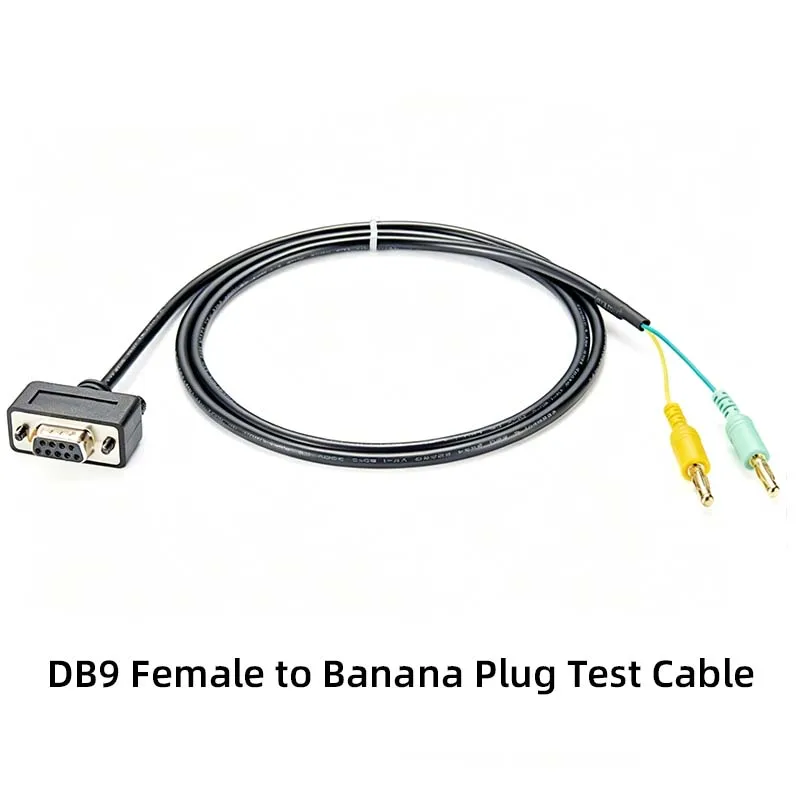 CAN Bus Data Logger Connection Cable: DB9 to Banana Plug/Alligator Clip, DB9 Female Automotive Test Lead