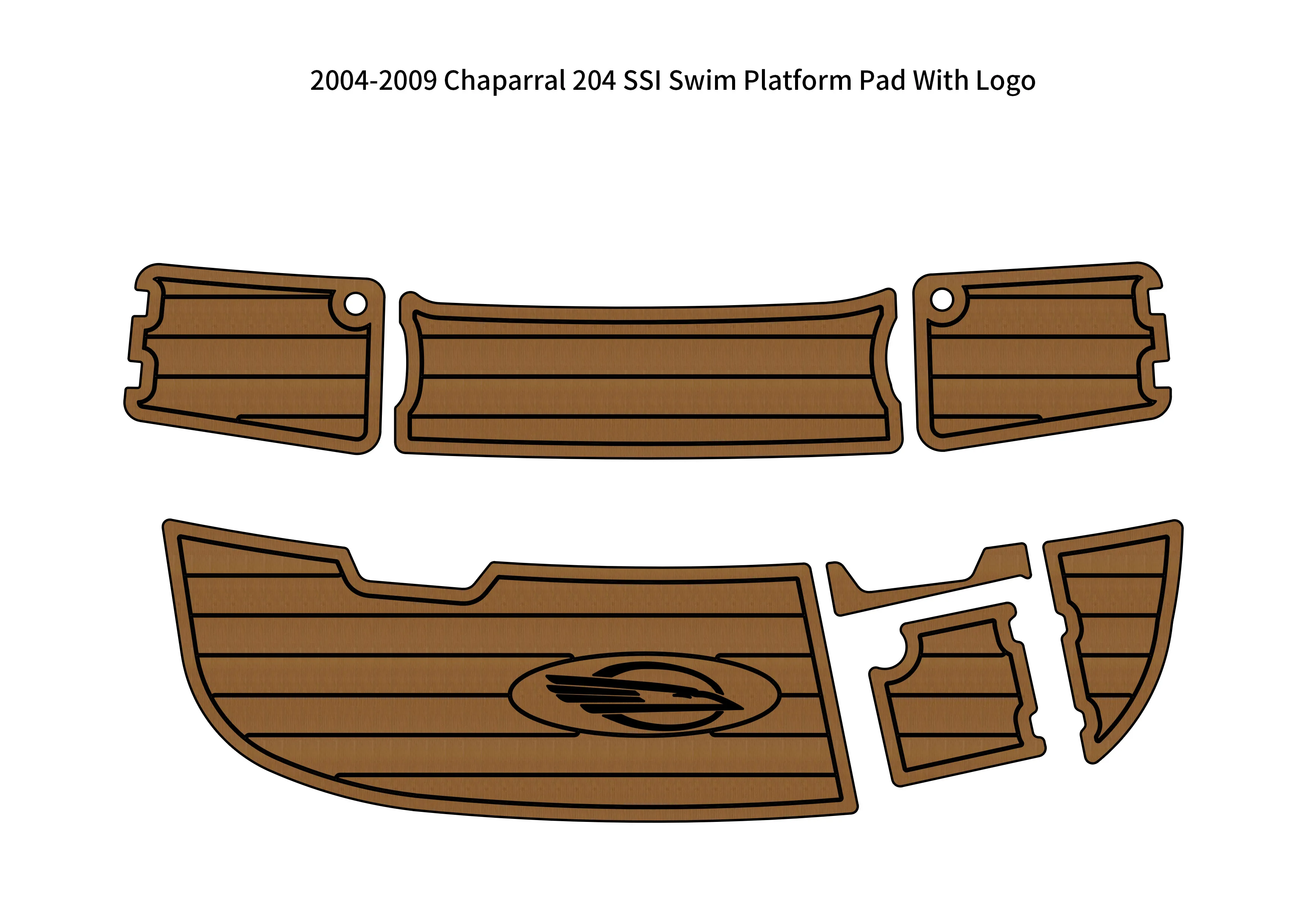 2004-2009 Chaparral 204 SSI Swim Platform Boat EVA Foam Teak Deck Floor Pad Mat