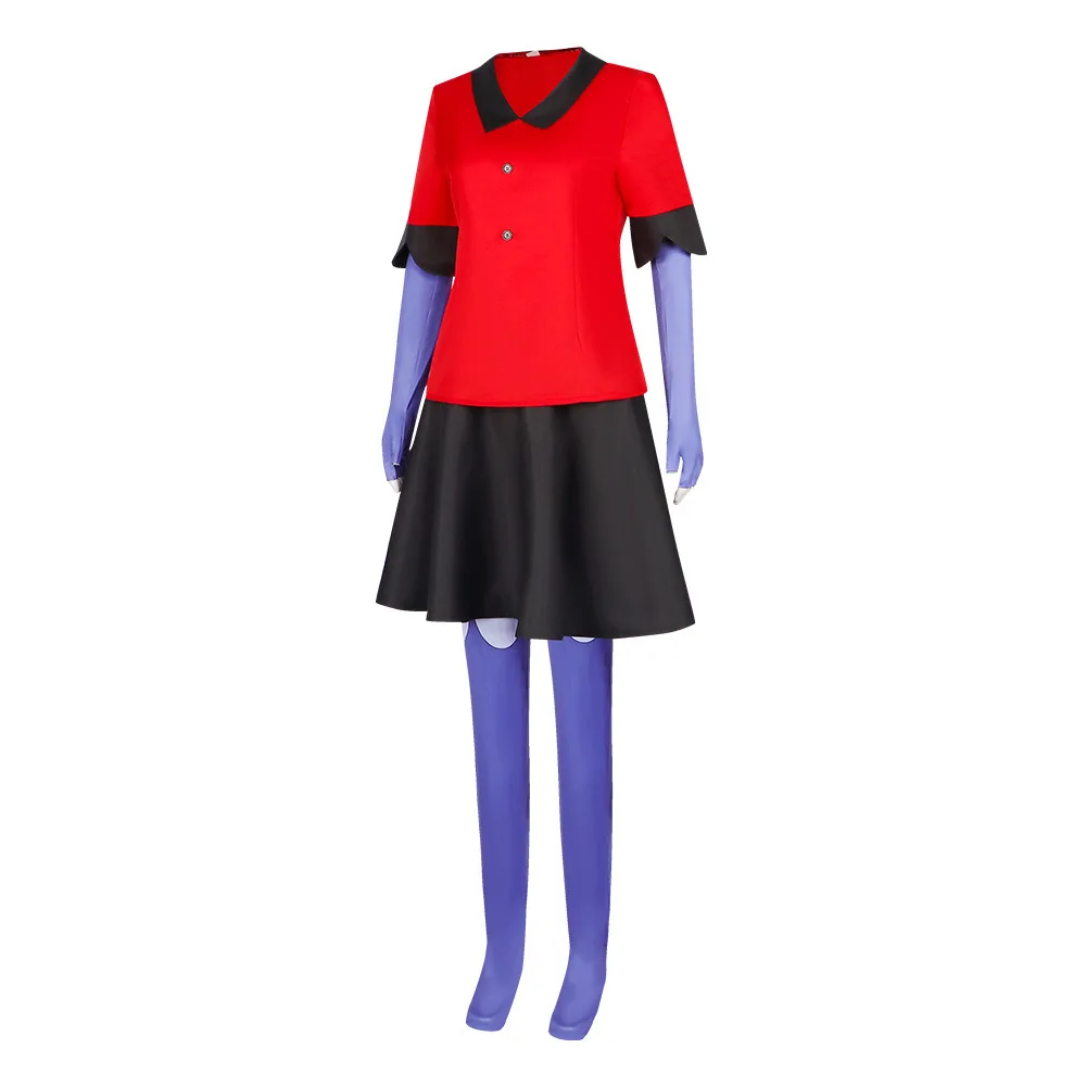 Hell's Inn Cosplay Costume Guard Vaggie Vikki Anime Character Performance Suit loween Costume Traditional Chinese Ethnic W...