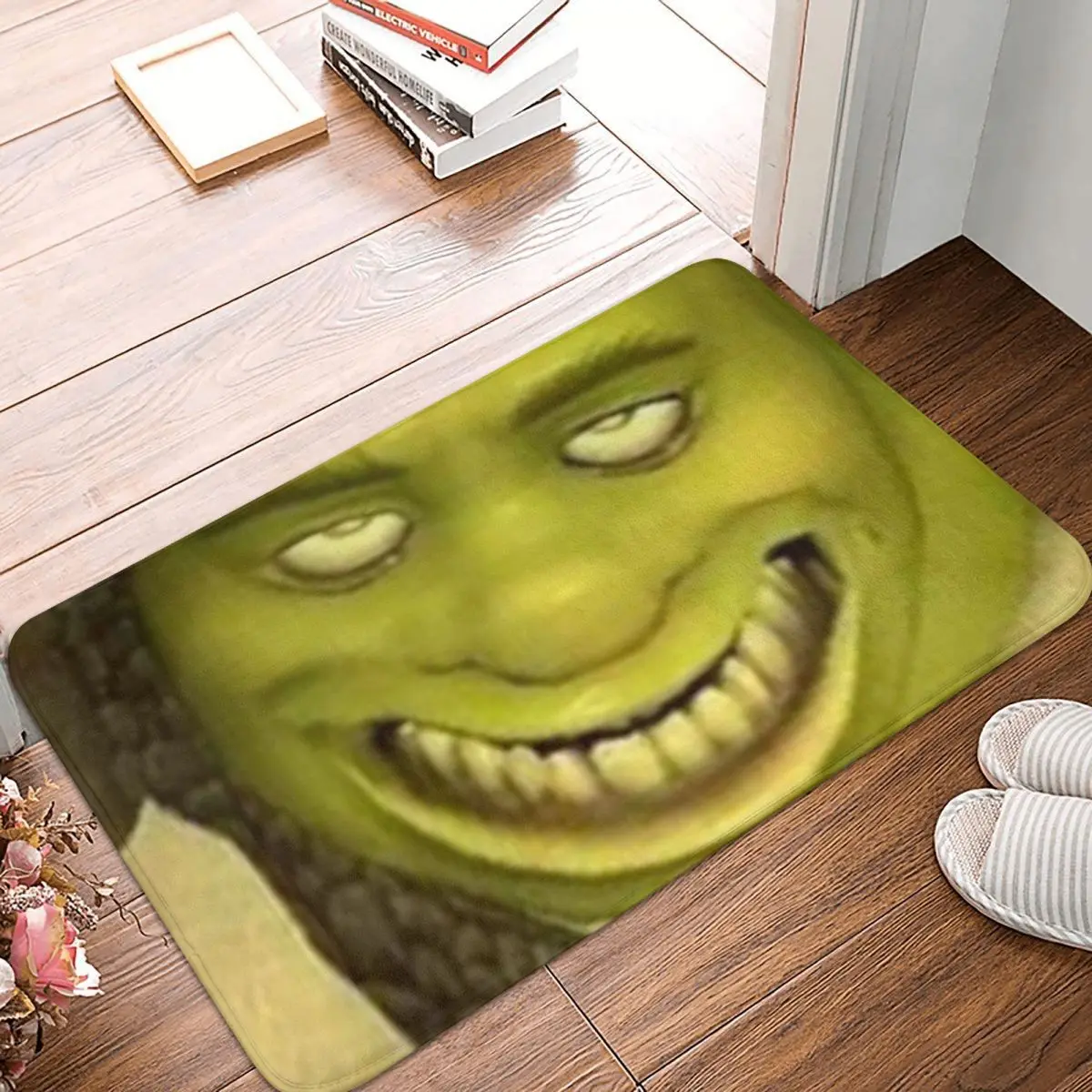 Shrek Meme Non-slip Doormat Floor Mat Dust-proo Carpet Rug for Kitchen Entrance Home Bathroom Living room Footpad Mats