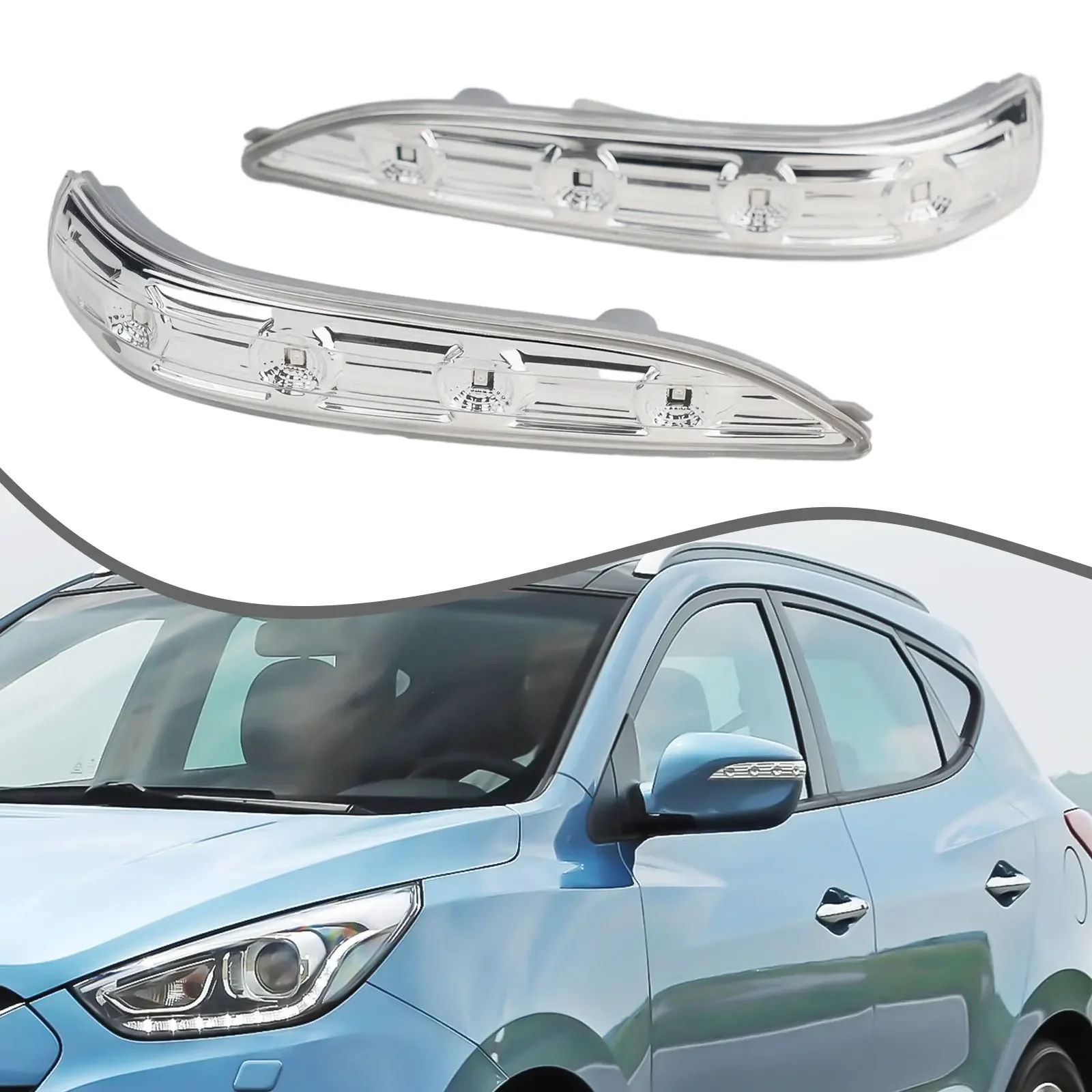 

2pcs DC12V Car Rear View Mirror Light For Hyundai- Tucson- IX35 2010~2015 Turn Signal Lamp LED Strips Indicator Side Marker