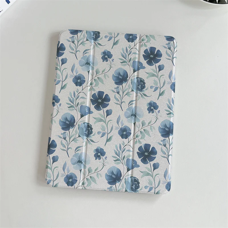 Simple Flower Cases For iPad Air 2024 Pro 11 inch iPad Air 5/4 10.9 10th 5/6/7/8 10.2 9.7 inch Air3 10.5 mini 6/5/4 Cover Cases
