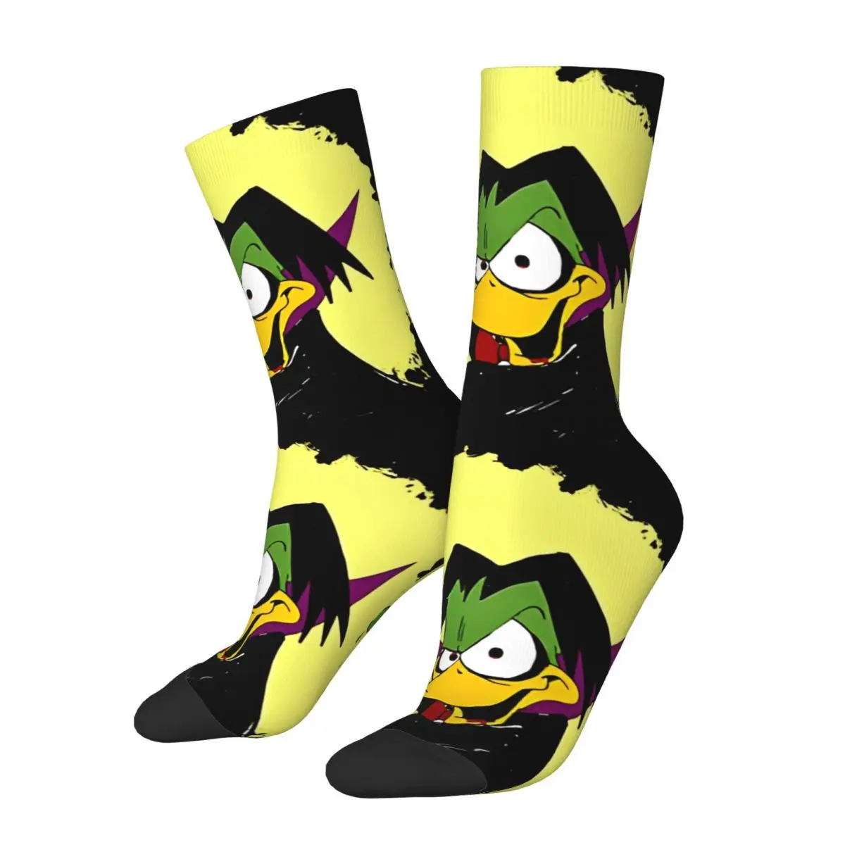 Hip Hop Vintage Fire Crazy Men's compression Socks Unisex C-Count Duckula Harajuku Pattern Printed Funny Novelty Happy Crew Sock