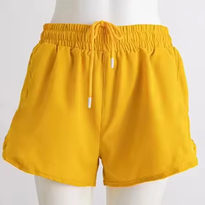 Women Shorts High waist Short Summer Shorts Femme Casual Zipper Pocket Shorts Drawcord Shorts