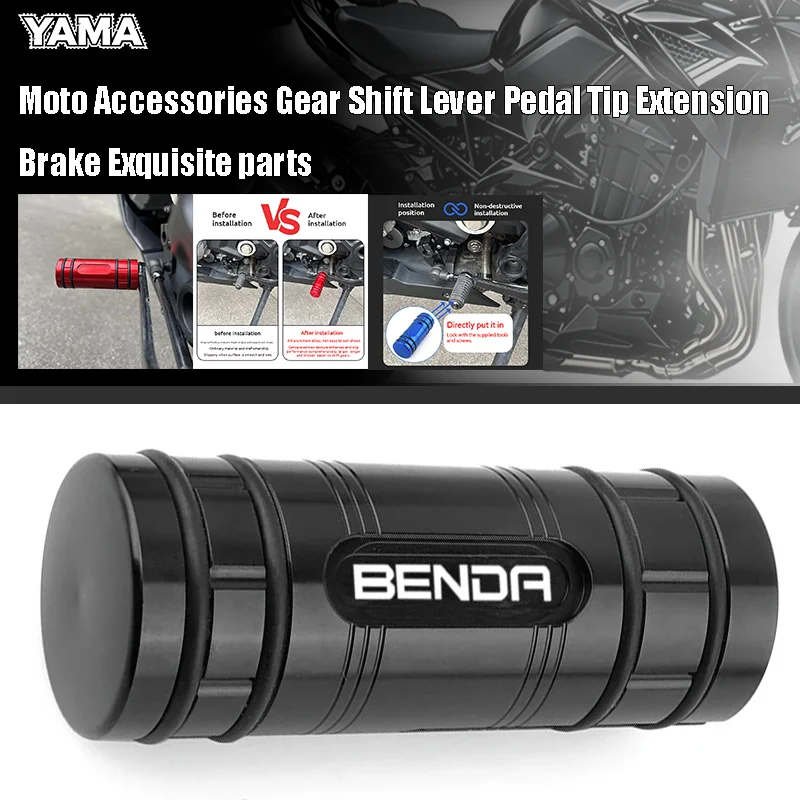 

Moto Accessories For BENDA Chinchilla 300 450 Rock300 LFS700 LFC700 CNC Aluminum Gear Shift Lever Tip Extension Enlarger Pedal