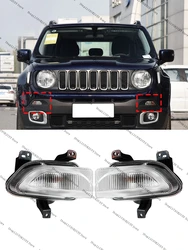 For Jeep Renegade 2015-2018 Car Front Bumper Daytime Driving Running Light Fog Light Lamp 68256431AA 68256432AA