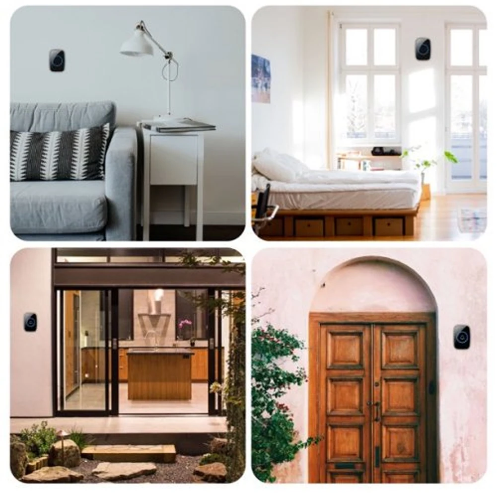 Office Buildings For Home Factories Push Button Transmitter With 1 Plug-in Receiver Wireless Doorbell 300m Remote 60 Music