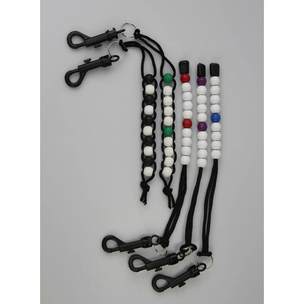 

Golf Score Counter Wristband Plastic Beads Stroke Counting Durable Clip Easy Attachment Bead Keeper Bracelet Golf Training