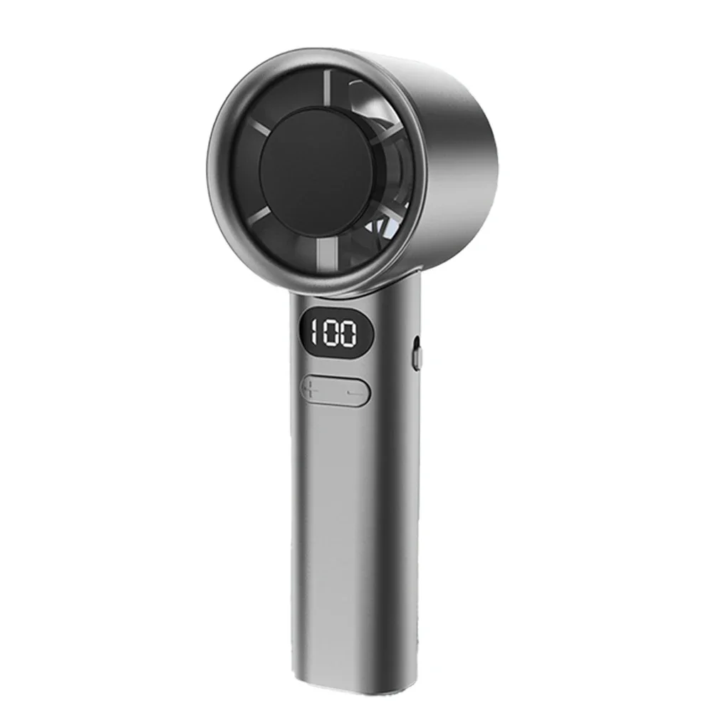 Handheld Fan Portable Turbofan USB Rechargeable Electric Fan Digital Display With Precise Control Power Tools