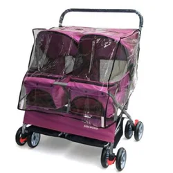 Advanced Double Seat Dog Pram Light Folded Instantly Cat Stroller 8-Wheel Pet Carrier Puppy Outdoors Accessories