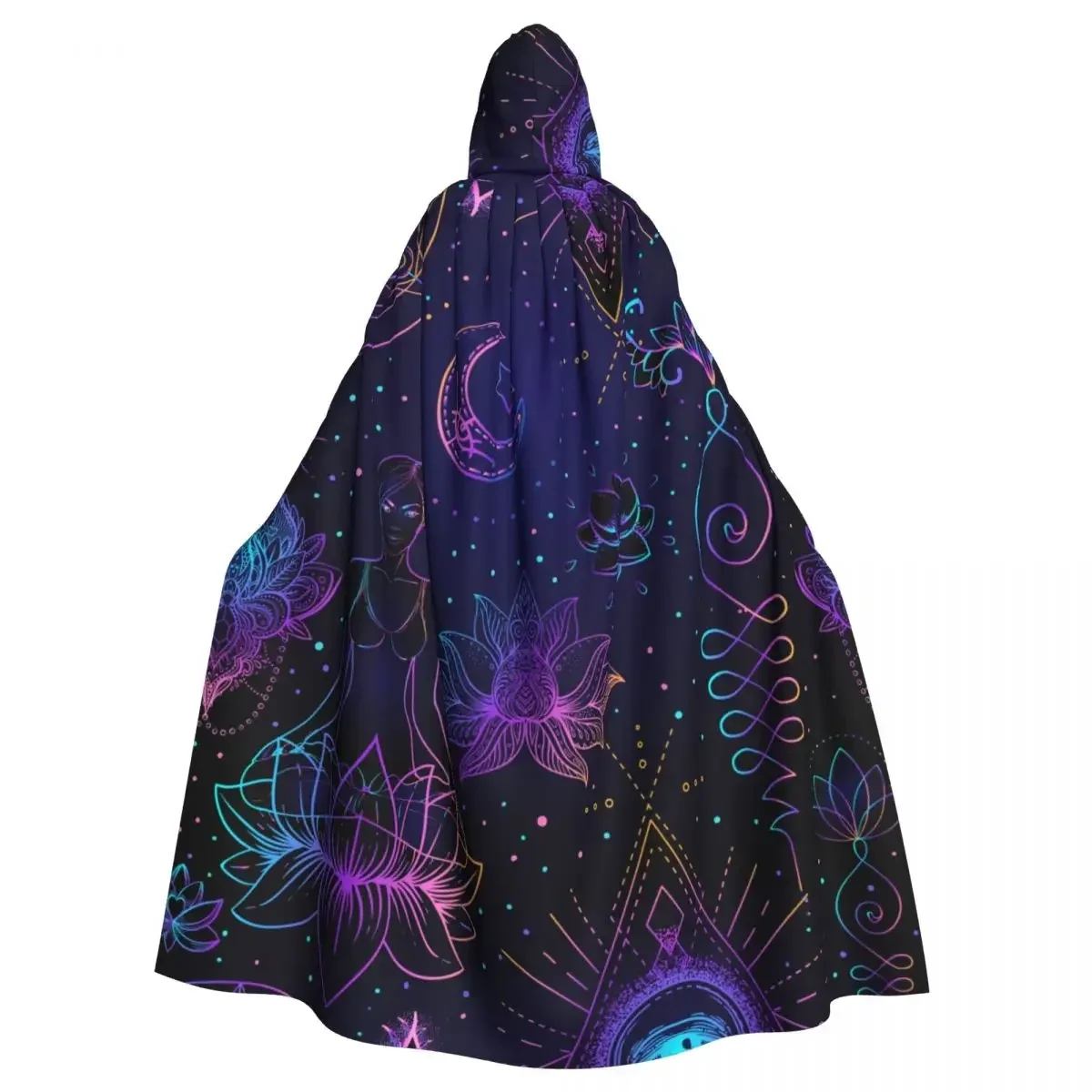 

Hooded Unisex with Hood Sacred Geometry Vampire Witch Cape Cosplay Costume keep warm Water Resistant