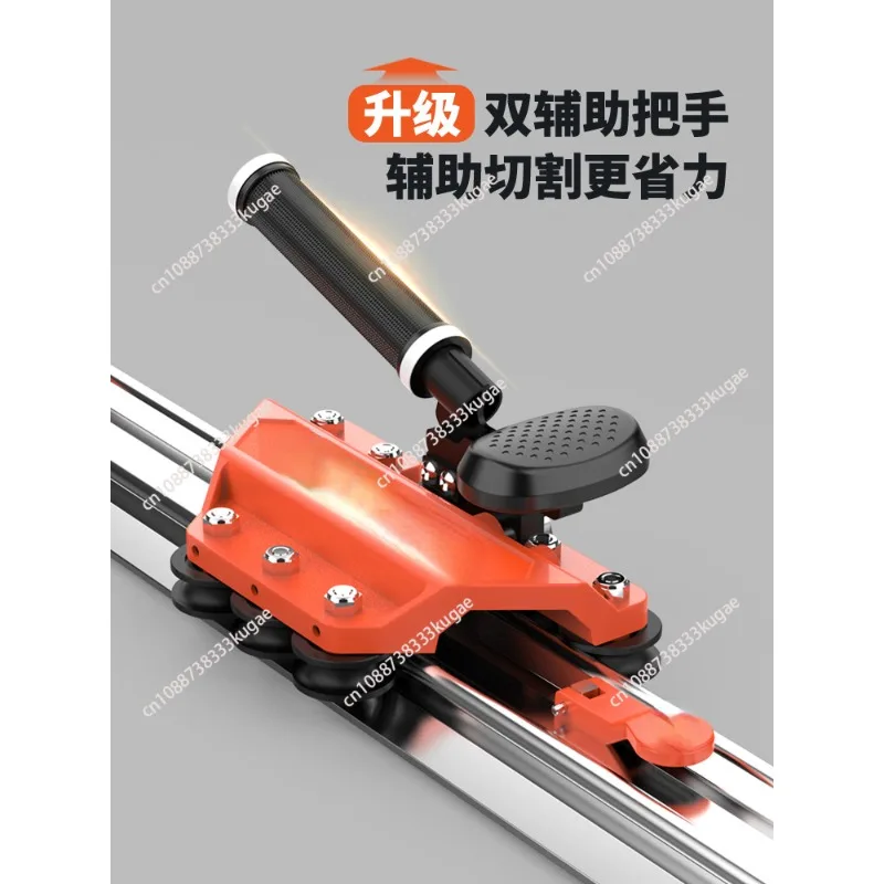 Large slab rock slab tile track push knife hand push cutting machine