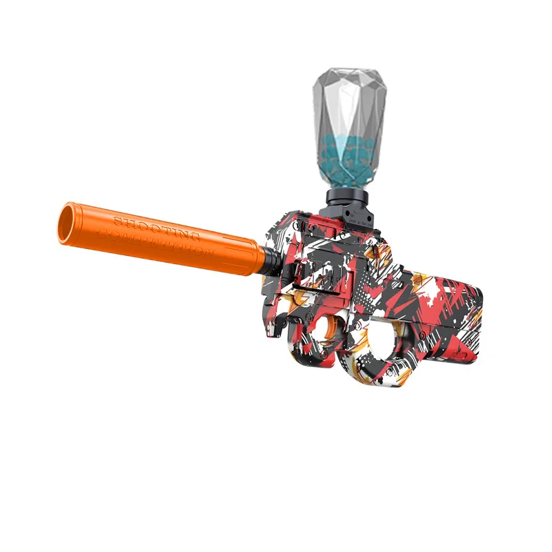 P90 بندقية لعبة الكرة الكهربائية الناسف مسدس اطلاق النار الرياضة لعبة في الهواء الطلق عالية السرعة قابلة للشحن لعبة تفاعلية لصبي الكبار هدية #1