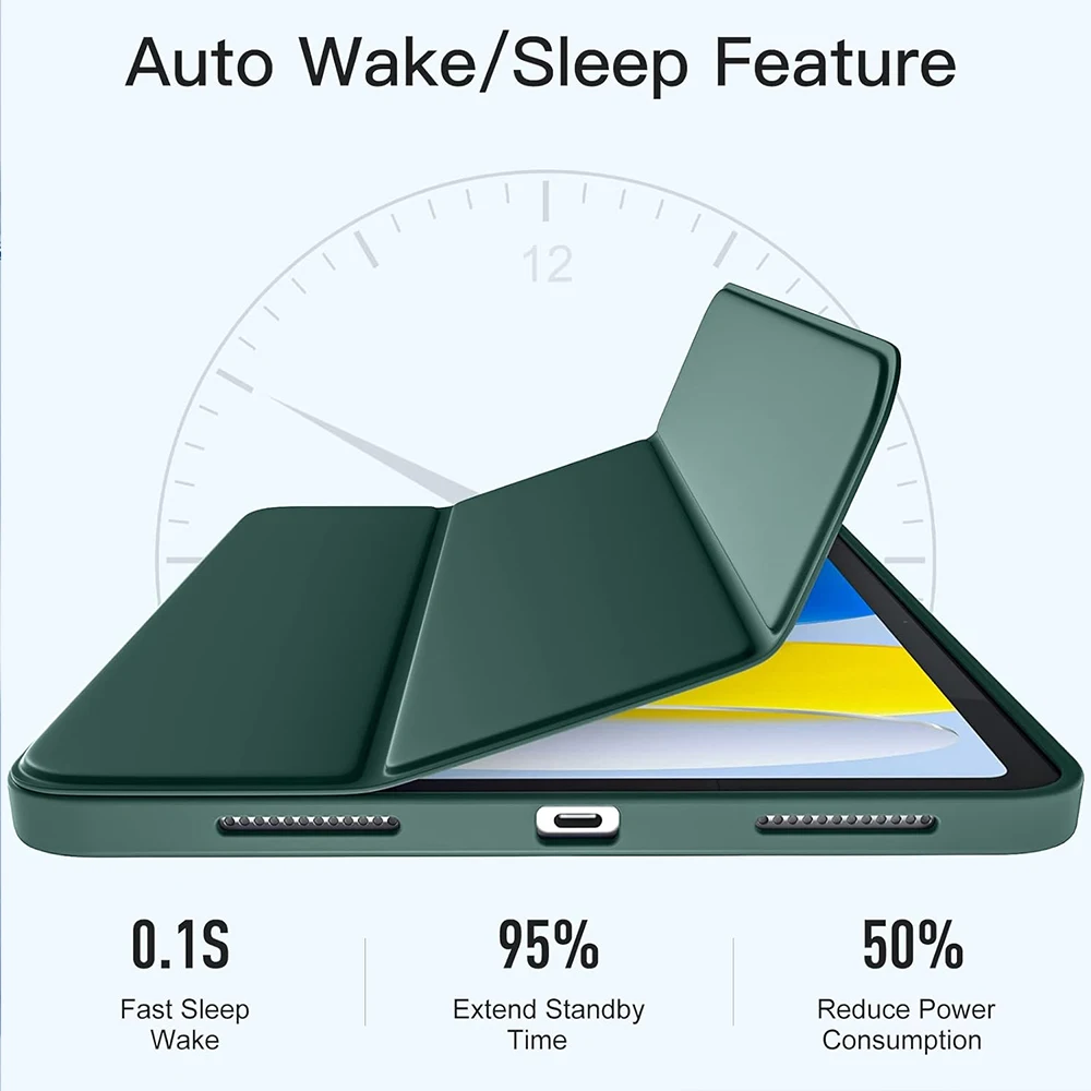حافظة قابلة للطي ثلاثية الطي لجهاز Lenovo Tab M10 Plus (الجيل الثالث) 10.6 بوصة 2022 TB125FU TB-128FU حافظة رفيعة وناعمة مع خاصية النوم التلقائي #2