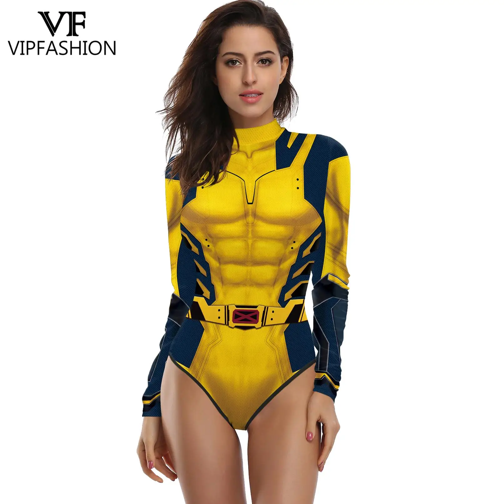 VIP FASHION-trajes de Lobezno Deadpool para mujer, bodys Zentai elásticos, traje de baño de lujo para vacaciones, ropa deportiva para Fitness