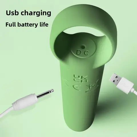 Rechargeable 10-Speed Finger Vibrator Waterproof Silicone Clit Stimulator Adult Tease Toys for Women