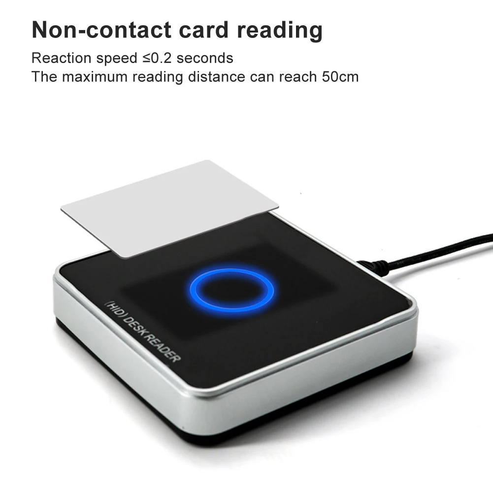UHF RFID 915MHz High Desktop Reader Writer Card Issuer Non-Contact Electronic Tag for Access Control Membership Inventory System