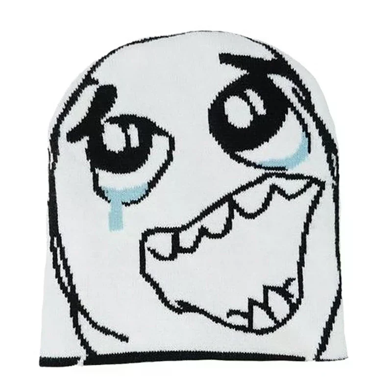 نمط الموضة مضحك الجاكار محايد الهيب هوب الدافئة محبوك قبعة Harajuku ريترو شخصية الموضة تنوعا الحياكة بيني