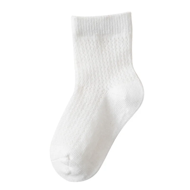 New White Baby Socks Summer Cotton Casual Boys and Girls Baby Socks