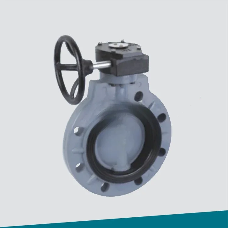 البلاستيك رقاقة فراشة صمام مقبض دودة والعتاد عملية UPVC ، CPVC ، D371X-6V DN400 إلى DN500