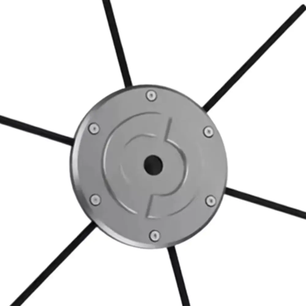 6 Line Lawn Mower Tool Aluminum Vintage Grass Trimmer Head Heavy-Duty Universal String Trimmer Replacement Head