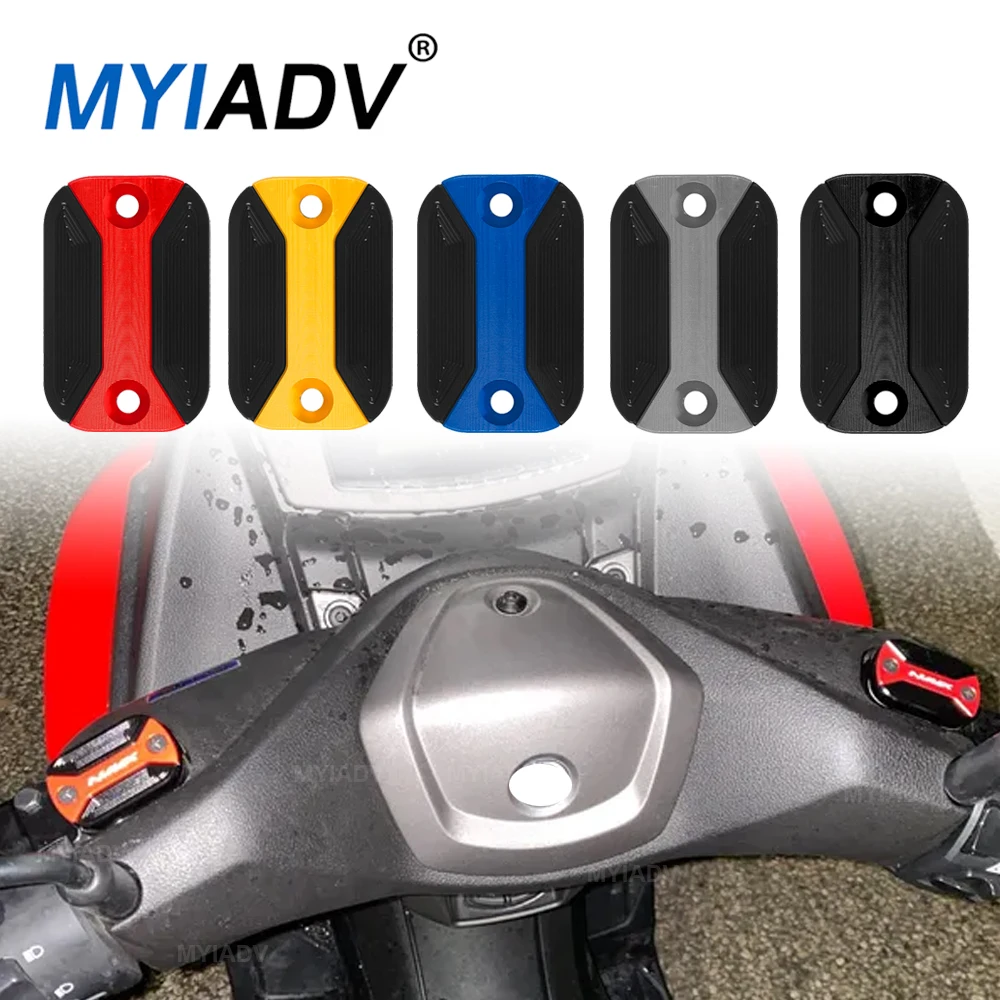 

Motorcycle Front Brake Fluid Reservoir Cover Engine Oil Filler Cap For YAMAHA NMAX155 NMAX125 2015-2025 Turbo NMAX 125 TECH MAX