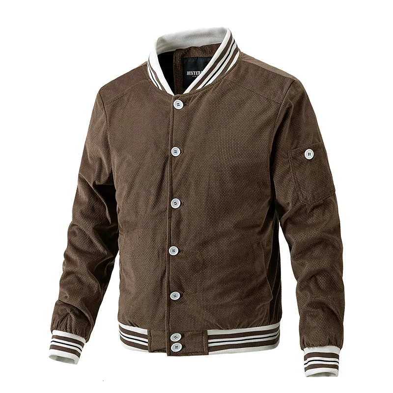 

2024 new autumn/winter fashion corduroy jacket trend long sleeve men's wear