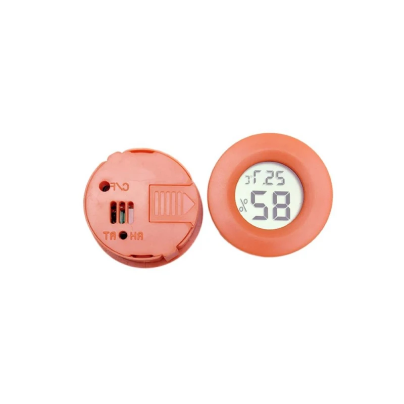 -50~ +70°C Mini Round LCD Digital Thermometer Hygrometer Fridge Freezer Tester Temperature Tester Sensor Humidity Meter Detector