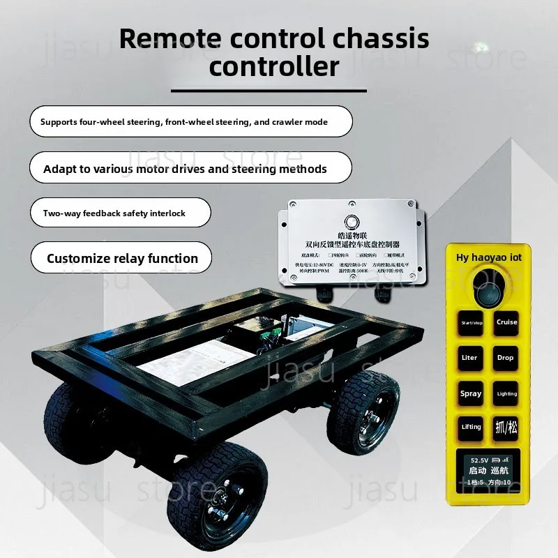 

Steering Climbable Unmanned RC Chassis Four Wheel Drive Educational Research Modified Platform