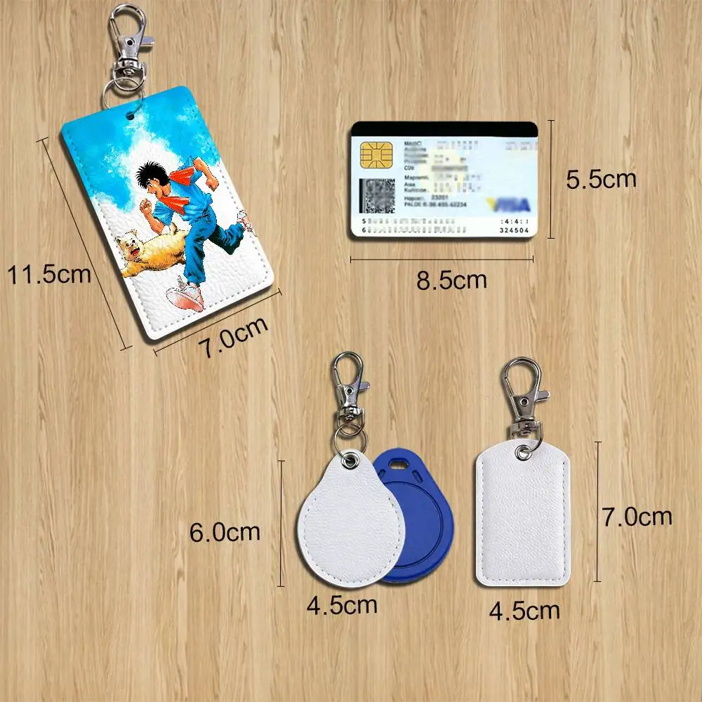 Shy socially anxious Hajime no Ippo Holder For Bank Business Work Card Holder Student Card Case Bus Card Keychain