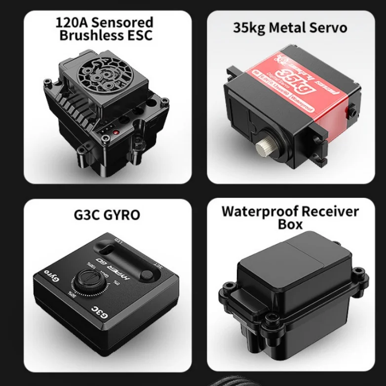 MJX7304 Carro de alta velocidade 1:7 Grande escala completa Carro de deriva horizontal 4wd Motor sem escova Brinquedo modelo de carro de controle remoto de alta velocidade