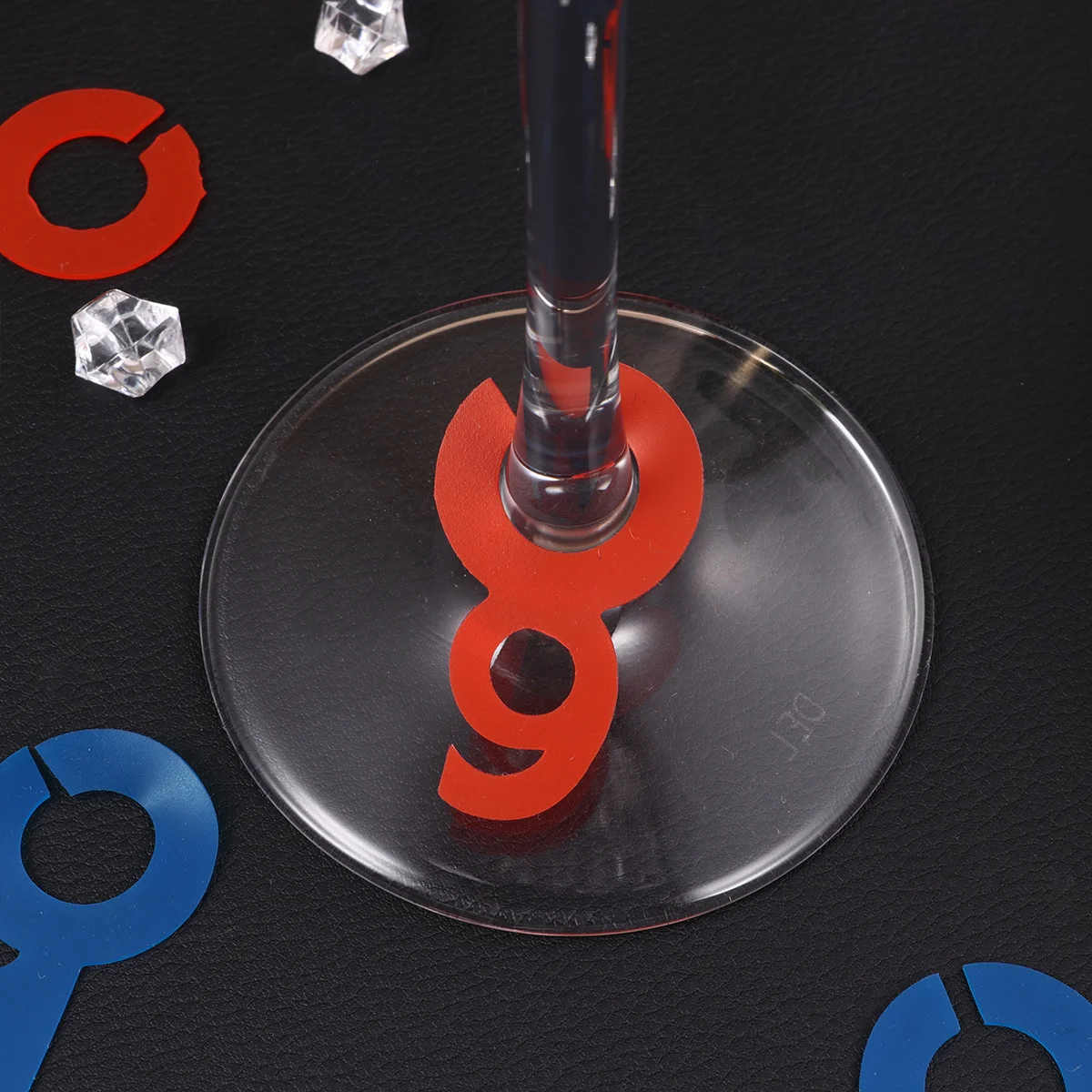 

20Pcs Silicone Number Red Wine Glass Identifiers Non Slip Eco Friendly Markers for Cocktail Party Dinner Glass Cup Marker