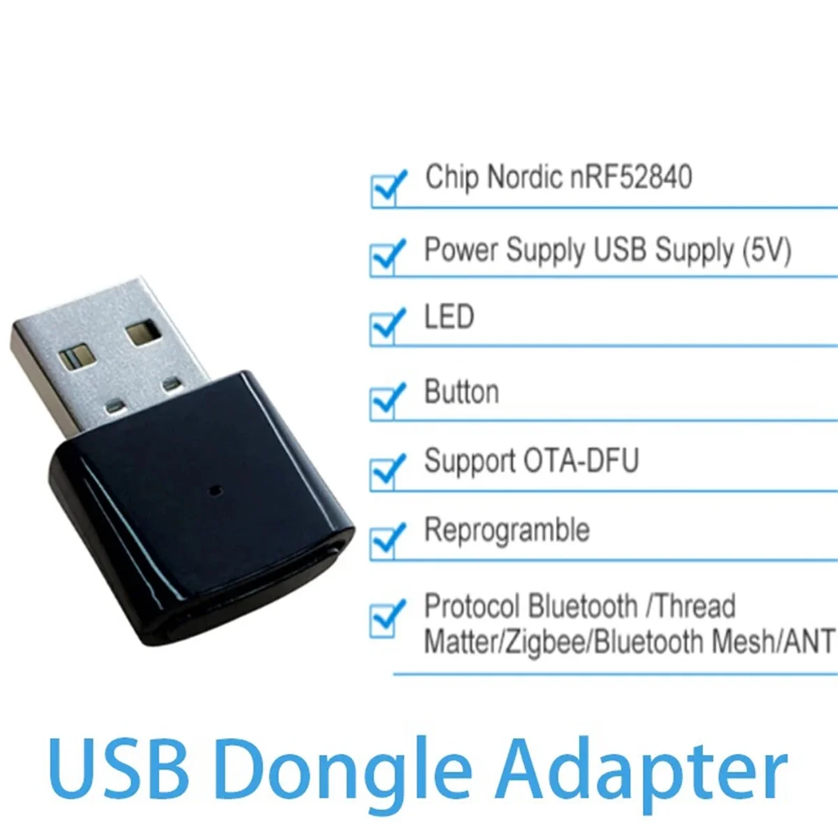 M18K-NRF52840 دونغل USB دونغل بلوتوث 5.3 دونغل محول ل Eval بلوتوث أداة تطوير وحدة وحدات أتمتة