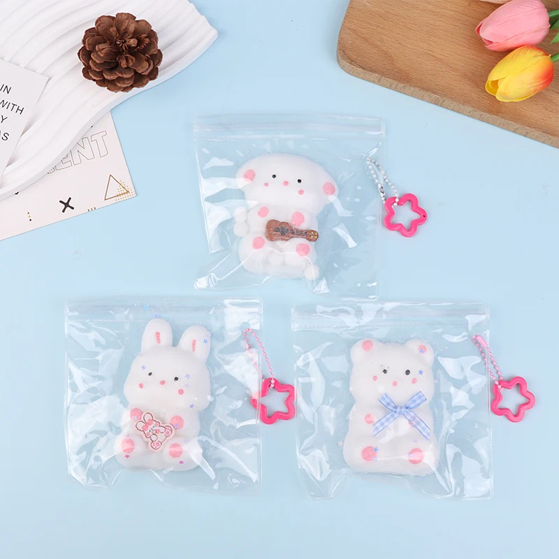 Kawaii Cartoon Bunny Squeeze Mochi Toy Cute Rabbit Soft Slow Rebound antistress Toys giocattolo di decompressione per regali per bambini adulti