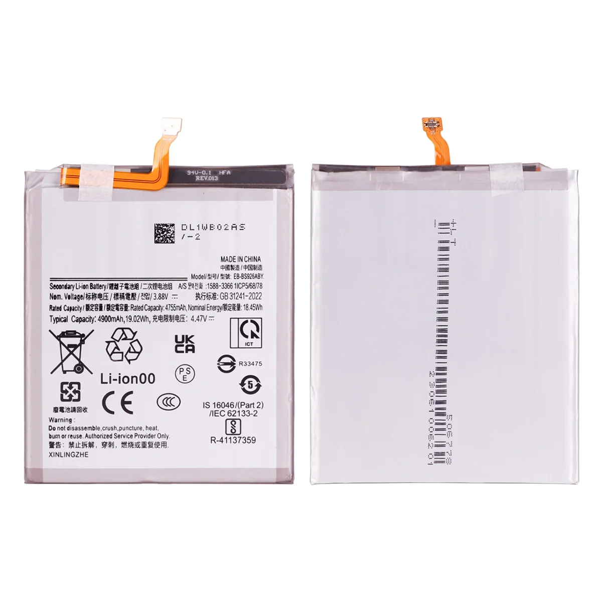 EB-BS926ABY baru baterai 4900mAh untuk Samsung Galaxy S24 Plus 5G S926 baterai ponsel + peralatan