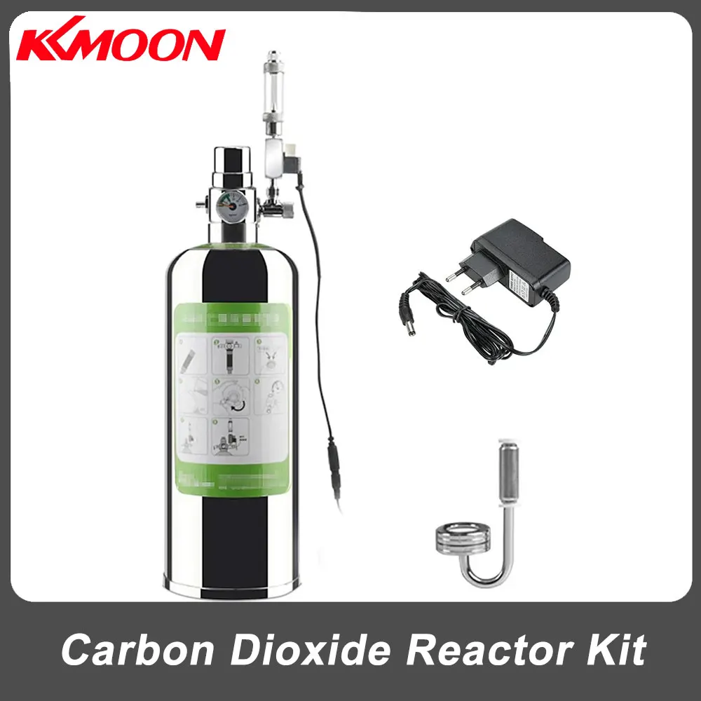 5L Aquarium Stainless Steel Cylinder CO2 Generator System Kit with Solenoid Valve Bubble Diffuser Carbon Dioxide Reactor Kit