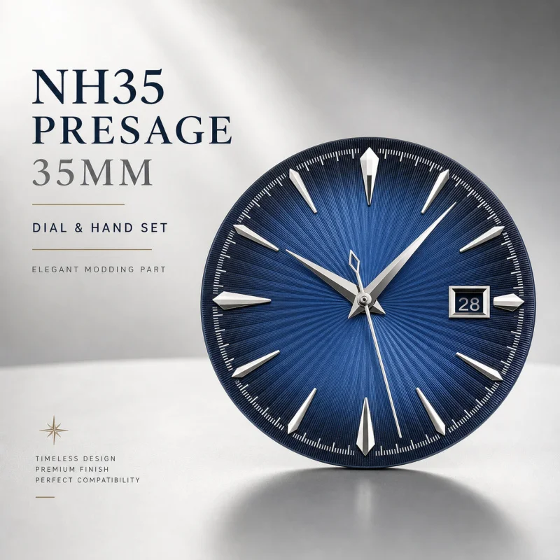NH35  Presage cocktail 35mm green black dial and silver hands suitable for NH35 NH36 automatic movement replacement parts
