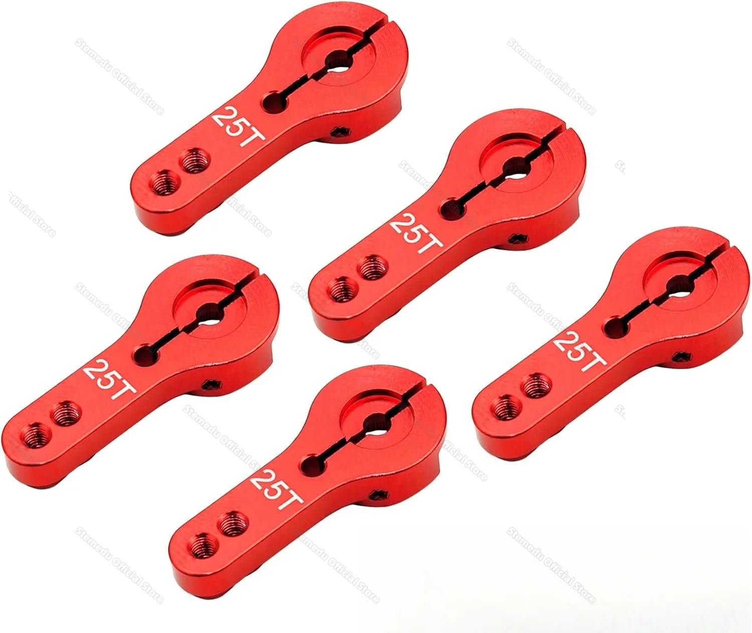 1/5/10pcs 25T Aluminum Servo Horn M3 Threads Metal Steering Arm for RC Car Truck Buggy Airplane Fit Mostly 25T Standard Servos - view 4