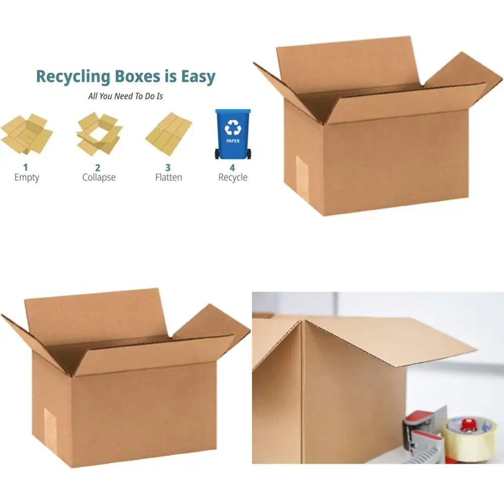 

Набор из 100 гофрокартонных коробок 9x6x5 для доставки, упаковки и переезда