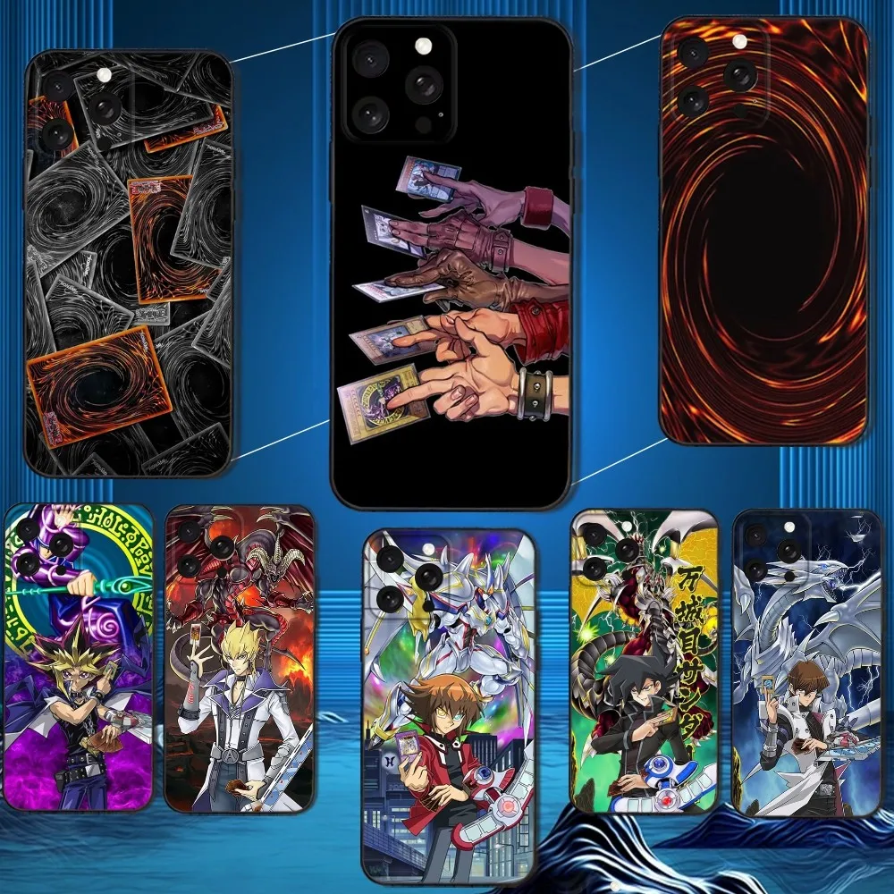 

Anime Game Yu-Gi-Oh Phone Case For iPhone 16,15,14,13,12,11 Plus,Pro Max,XS,X,XR,SE,Mini,8,7,Soft Silicone Black Cover