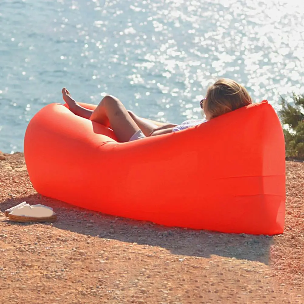 Inflatable Sofa Wear-Resistant Soft Portable Waterproof Durable Rest Convenient Fast Inflatable Lazy Sleeping Sofa for Outdoor