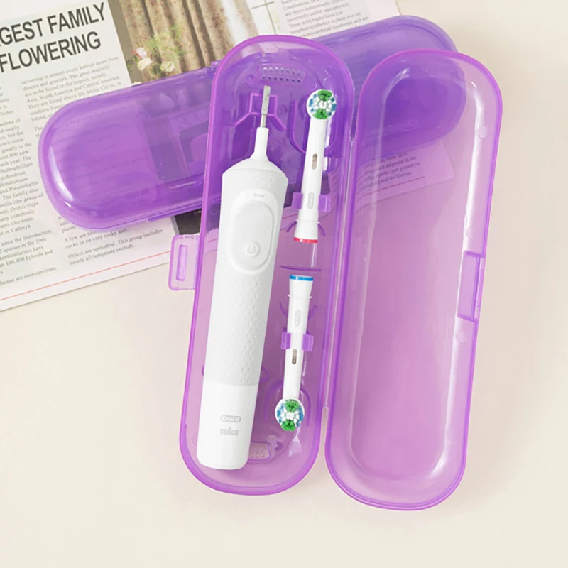 Universal Electric Toothbrush Case Portable Travel Toothbrush Organizer Transparent Drop-proof Protective Case